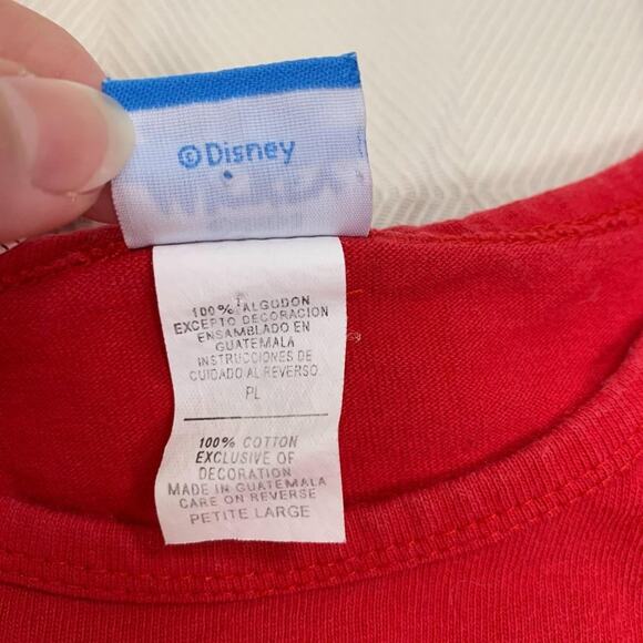 Y2K Disney's Mickey Mouse Red T-Shirt Top - Picture 9 of 12